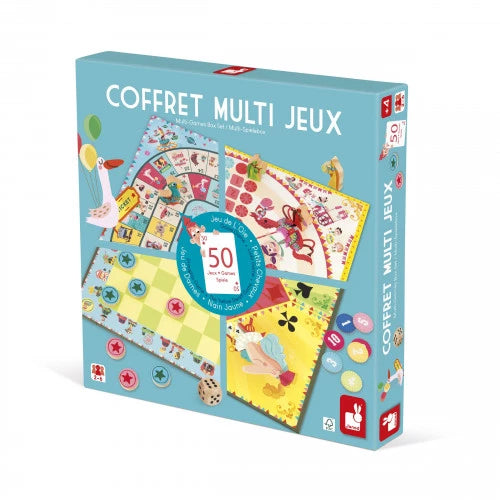 Coffret multi jeux carrousel (bois et carton)