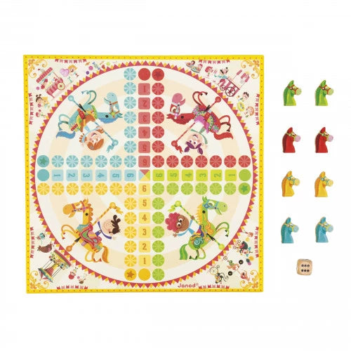 Coffret multi jeux carrousel (bois et carton)