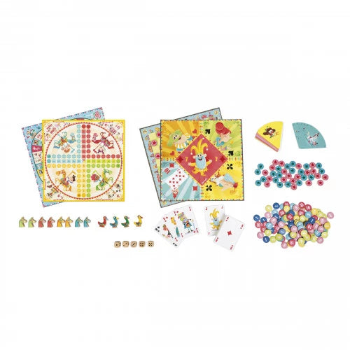 Coffret multi jeux carrousel (bois et carton)