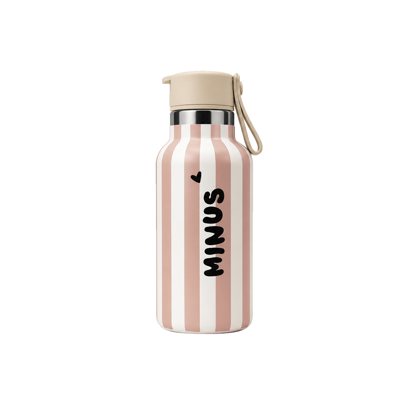 Zakuw - Gourdes enfant - modèle Minus Stripe rose