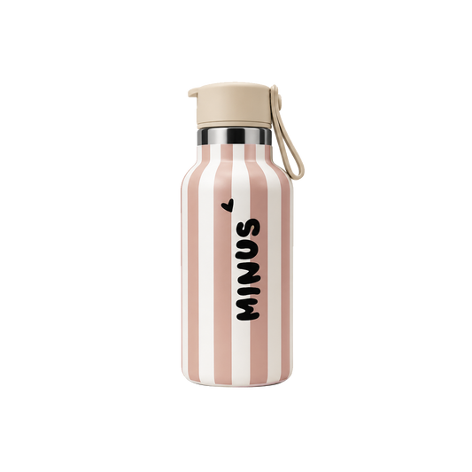 Zakuw - Gourdes enfant - modèle Minus Stripe rose
