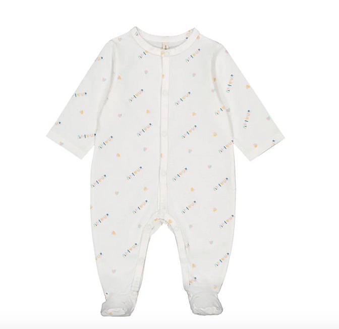 Pyjama bébé avec pieds 'amour'