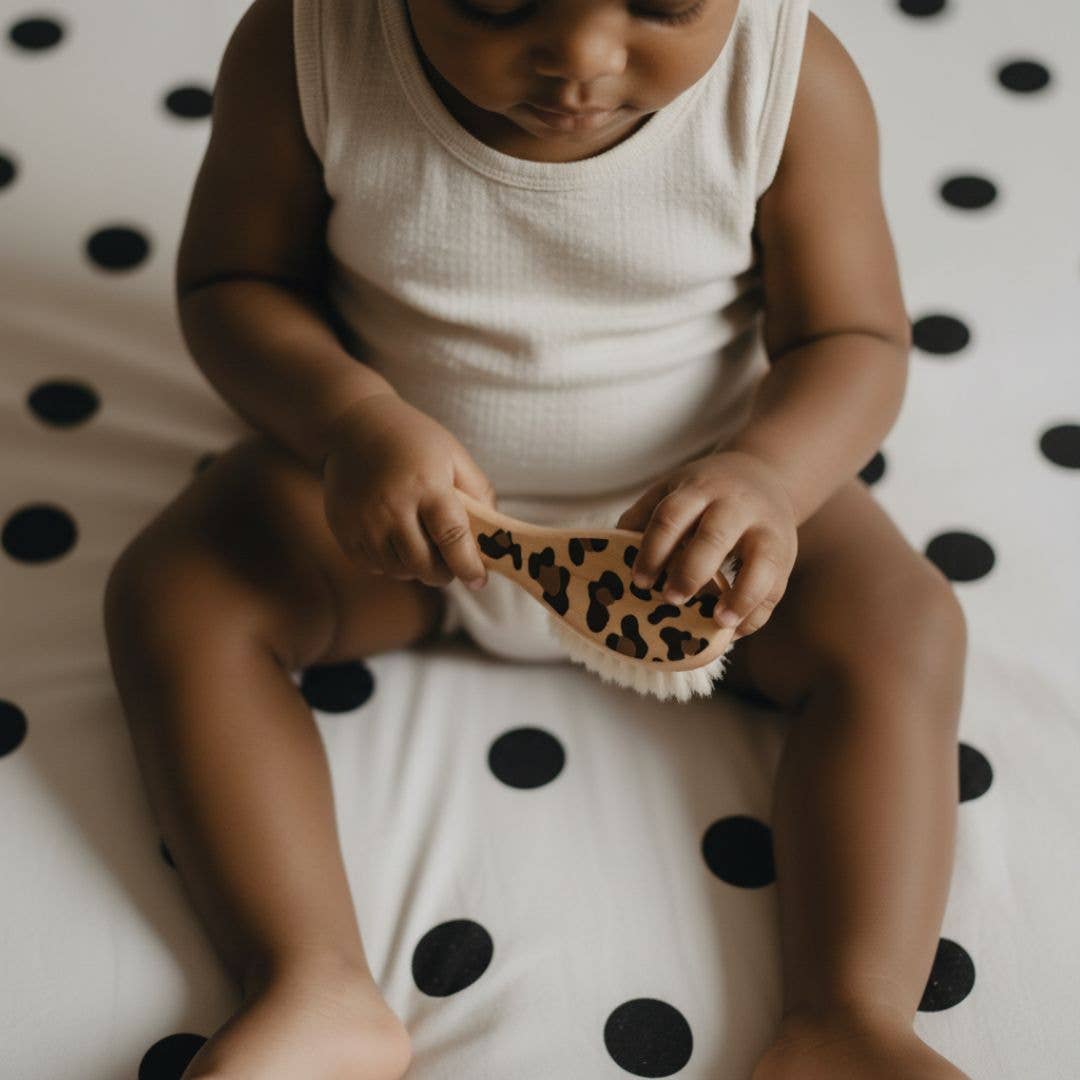 Élhée - Brosse bébé en bois naturel Graouu