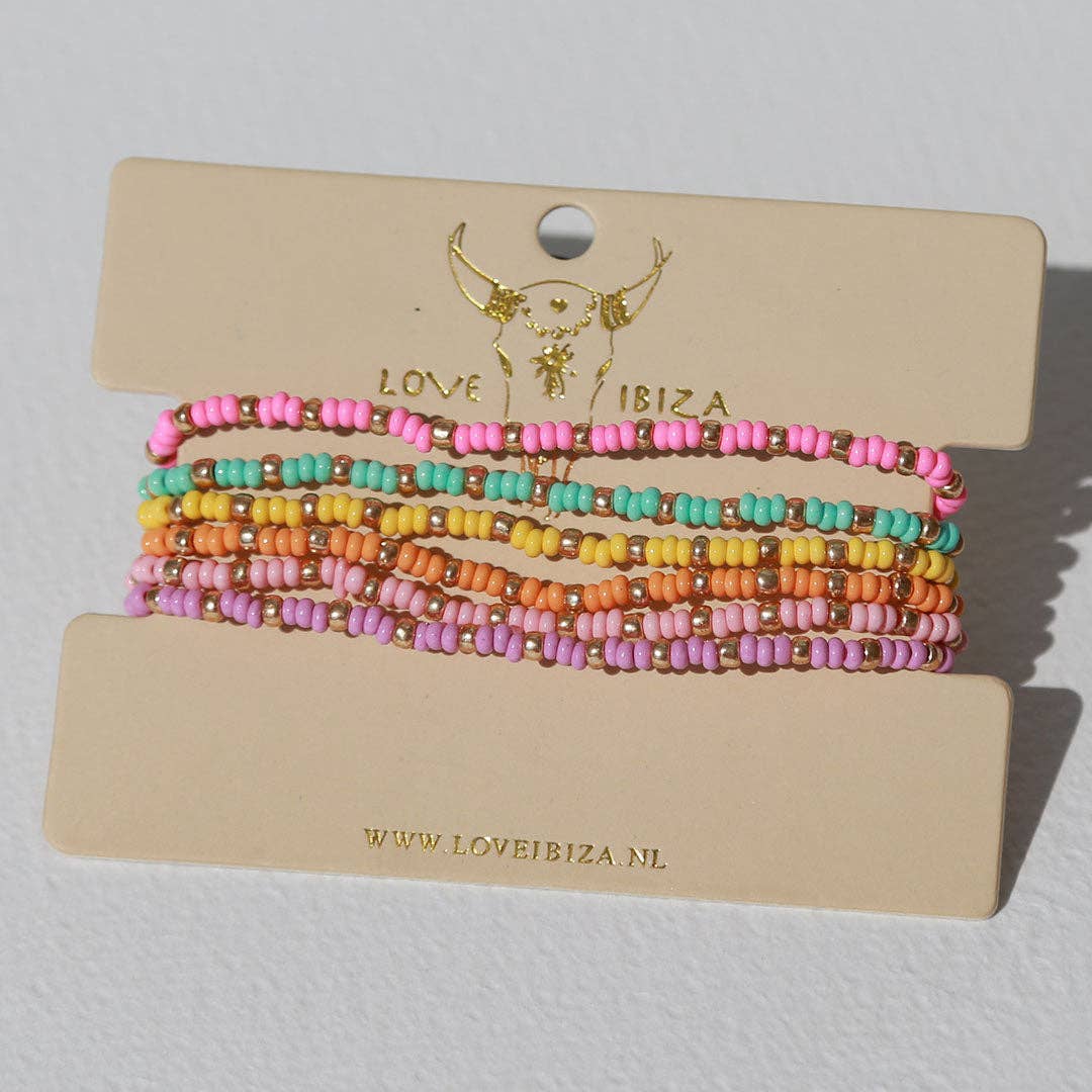 Love Ibiza - Set de bracelets Ambiance estivale