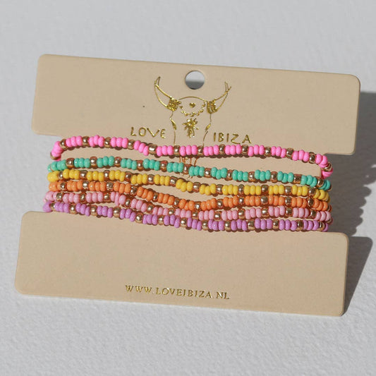 Love Ibiza - Set de bracelets Ambiance estivale