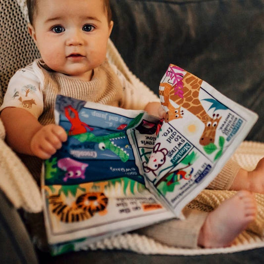 Mon petit journal - livre en tissu pour bébé - CRINKLY