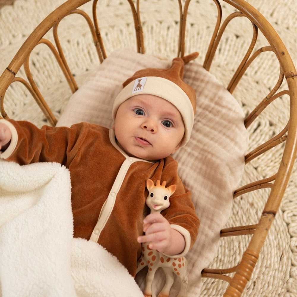 Pyjama de naissance - Sophie la girafe - caramel