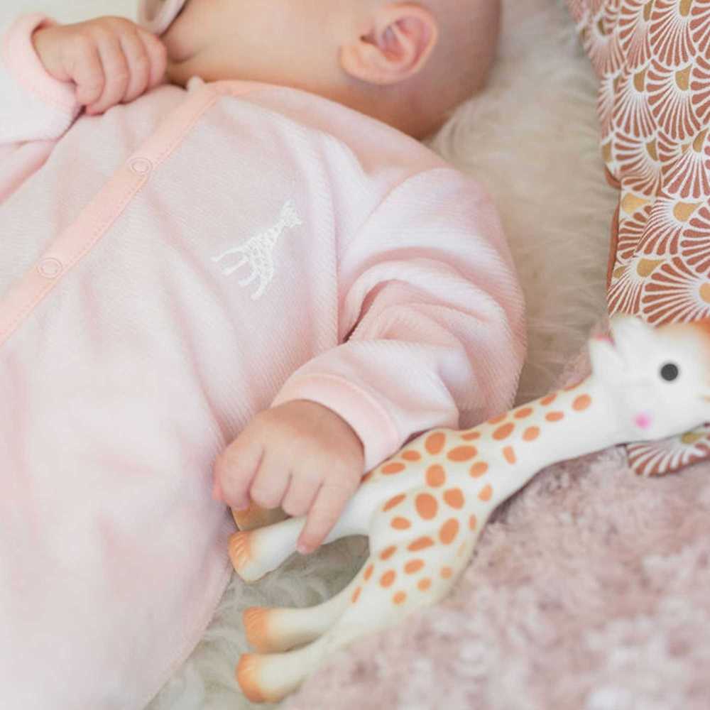 Pyjama de naissance - Sophie la girafe - rose