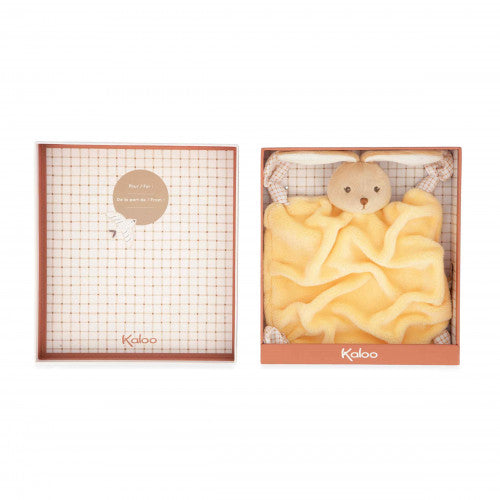 Doudou lapin Jaune