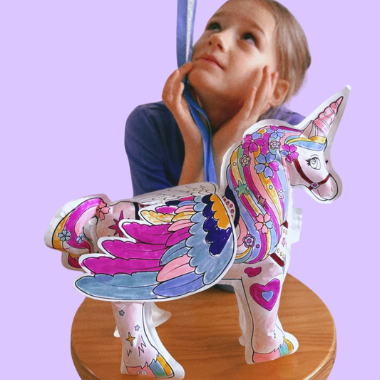 ARA-CREATIVE - Coloriage gonflable -  Licorne Géante