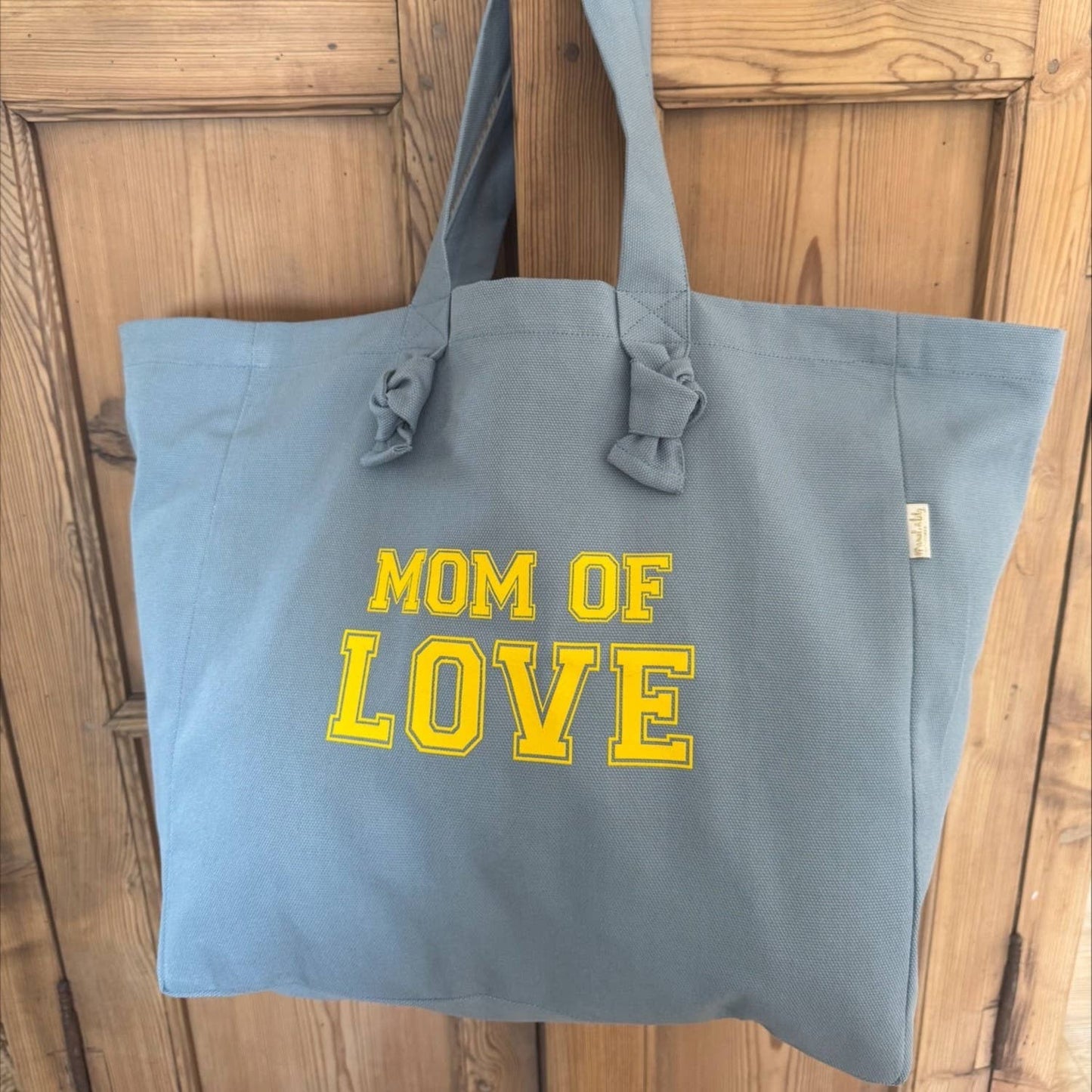 Marcel & Lily -  Sac cabas "Mom of Love" bleu nuage