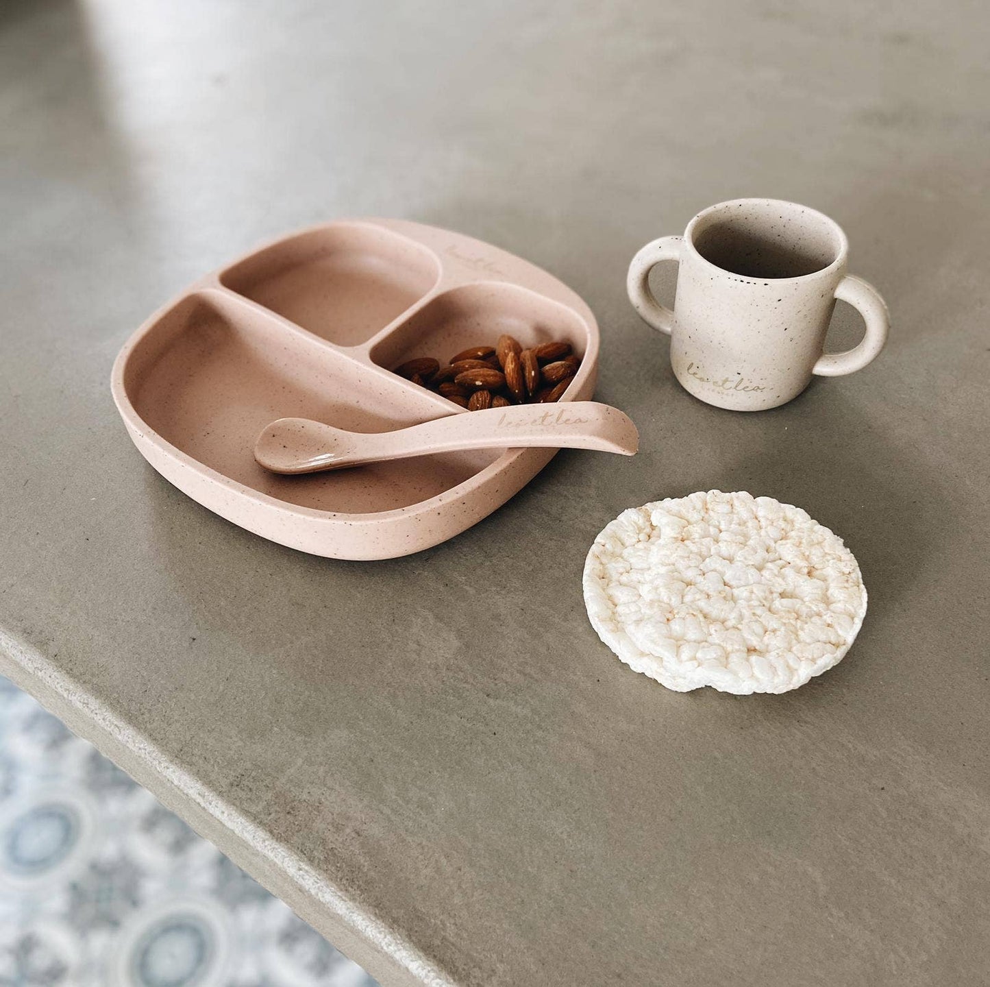 leo et lea france - Cuillère en silicone, grande cuillère, silicone, cuillère grande: Sauge poussiéreuse