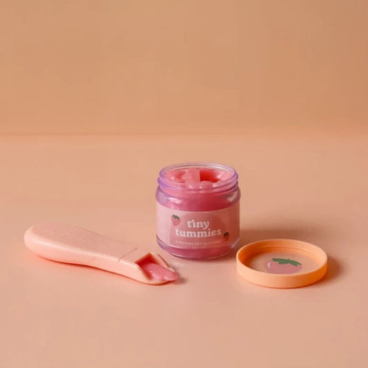 Ensemble bocal et cuillère - crème à la fraise - Tiny Harlow