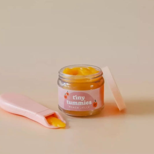 Ensemble bocal et cuillère - gelée de pêche - Tiny Harlow