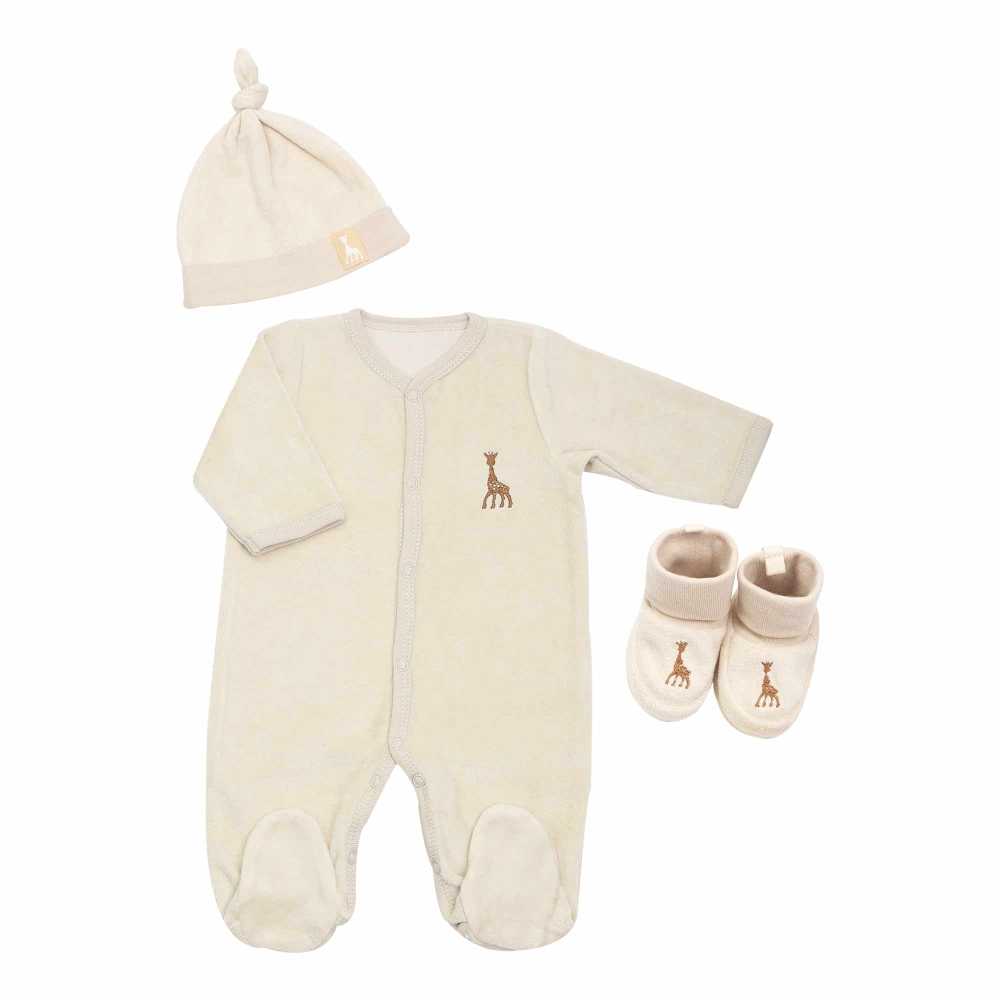 Trousseau de naissance - Sophie la girafe - crème