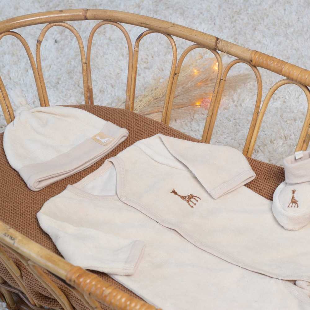 Trousseau de naissance - Sophie la girafe - crème