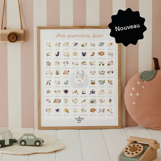 Les Petites Dates - Affiche "Mes premières fois" - Lapin