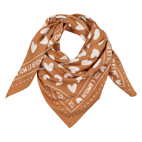 Foulard coeurs 55 cm