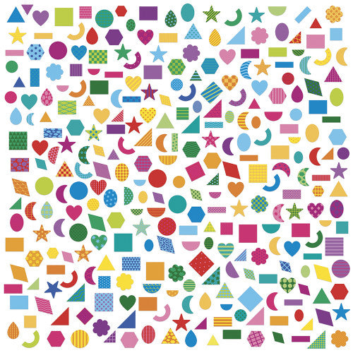 300 gommettes formes géométriques Janod - détail