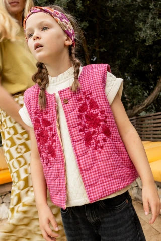 Gilet Sakaru Khadi Fuchsia