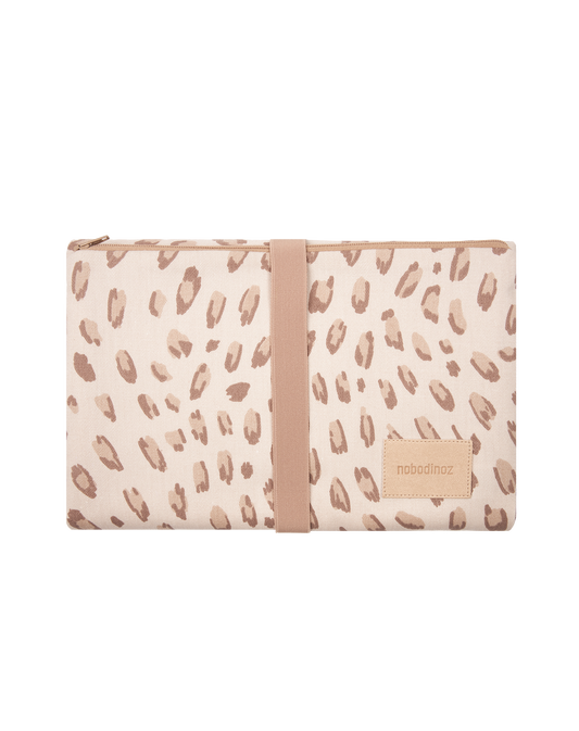 Tapis à langer de voyage imperméable Hyde Park Léonie Latte