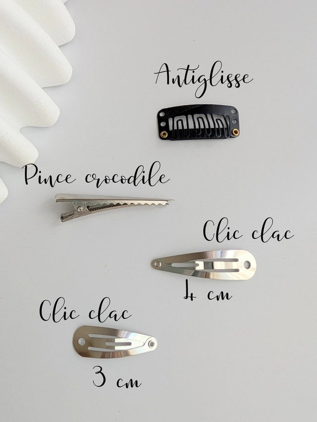 Barrette pince crocodile "Noeud Romie"