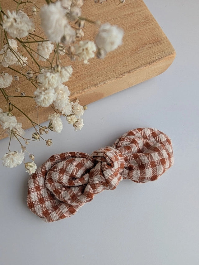 Barrette pince crocodile "Noeud Romie"