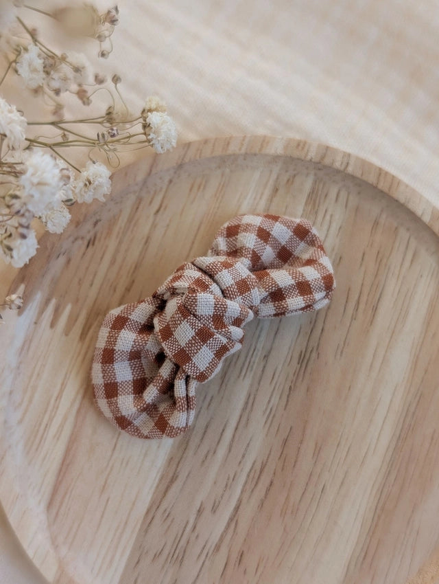 Barrette pince crocodile "Noeud Romie"