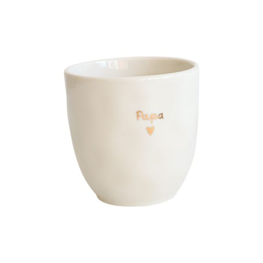 Tasse à café Papa cœur doré en céramique Atelier jasmin