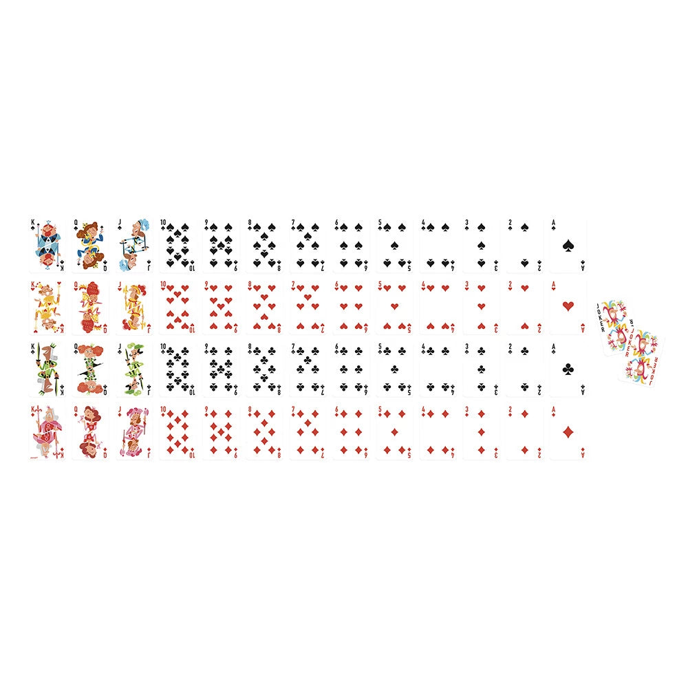 Jeu de 54 cartes illustrées