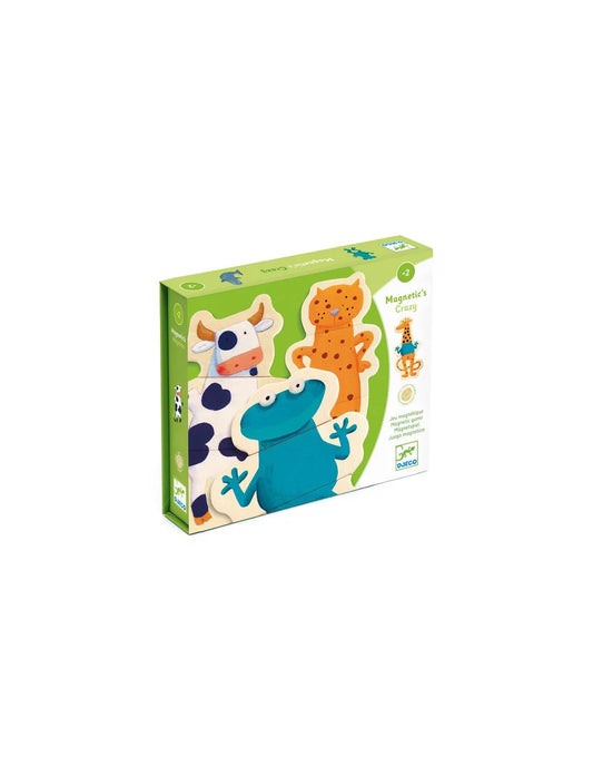 Jeu magnétique bois Crazy animaux