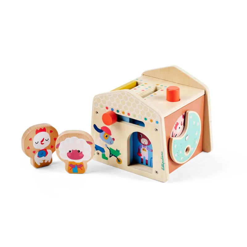Jouet d'éveil moteur - Maisonnette Cache-cache