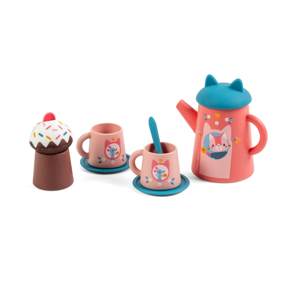 Jouet de bain - Set de thé Jeanne le chat