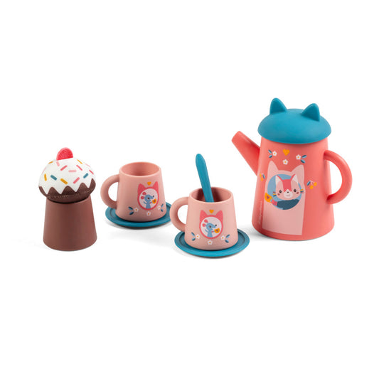 Jouet de bain - Set de thé Jeanne le chat