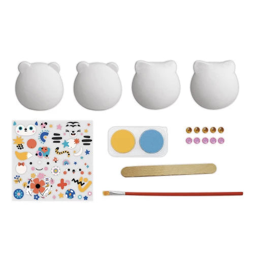 Kit Créatif - 6 Animaux en Plâtre à Décorer