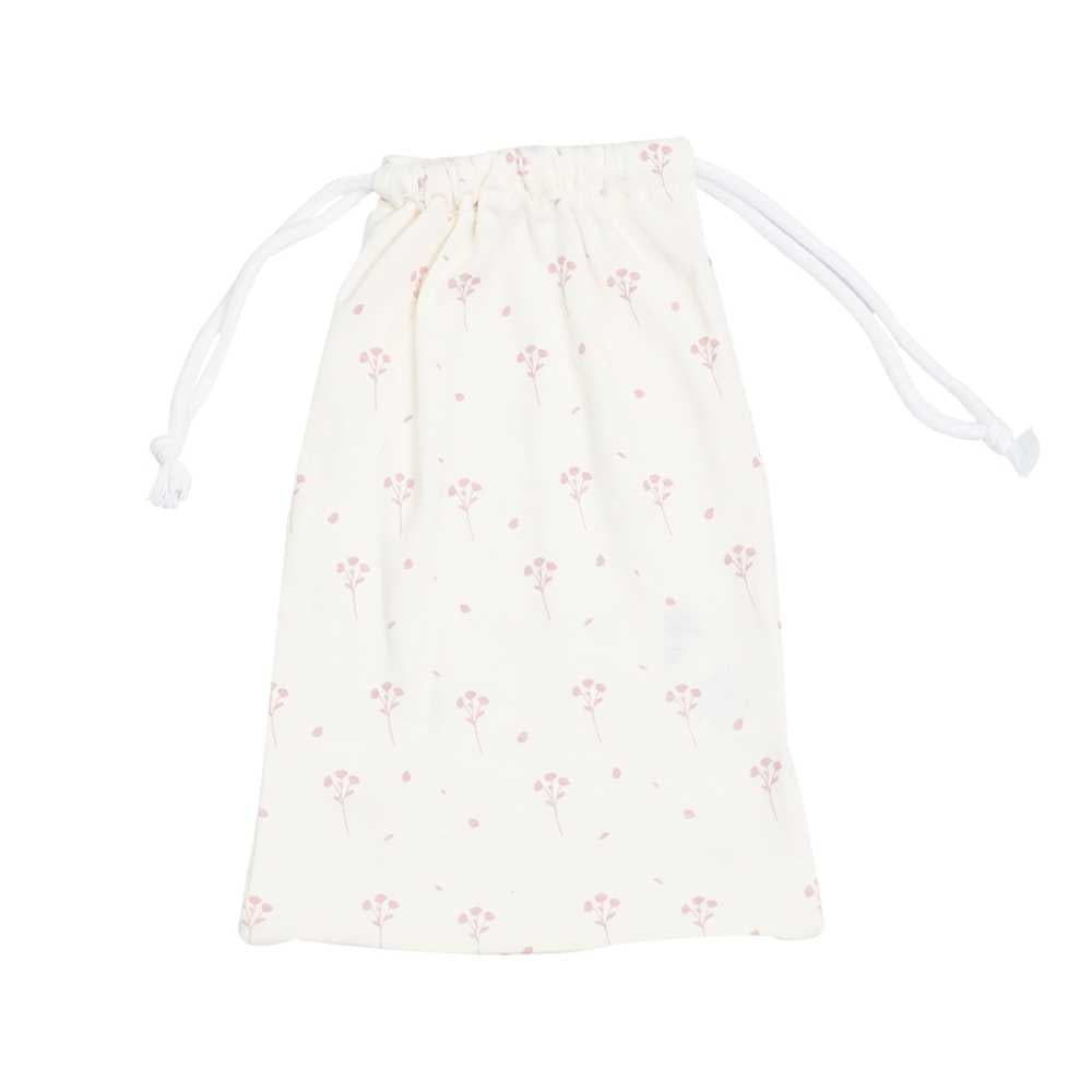 Trousseau de naissance - Motif floral -rose
