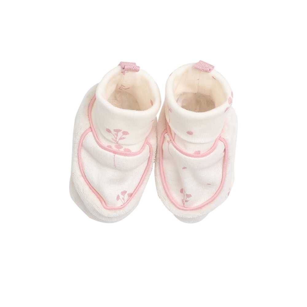 Trousseau de naissance - Motif floral -rose