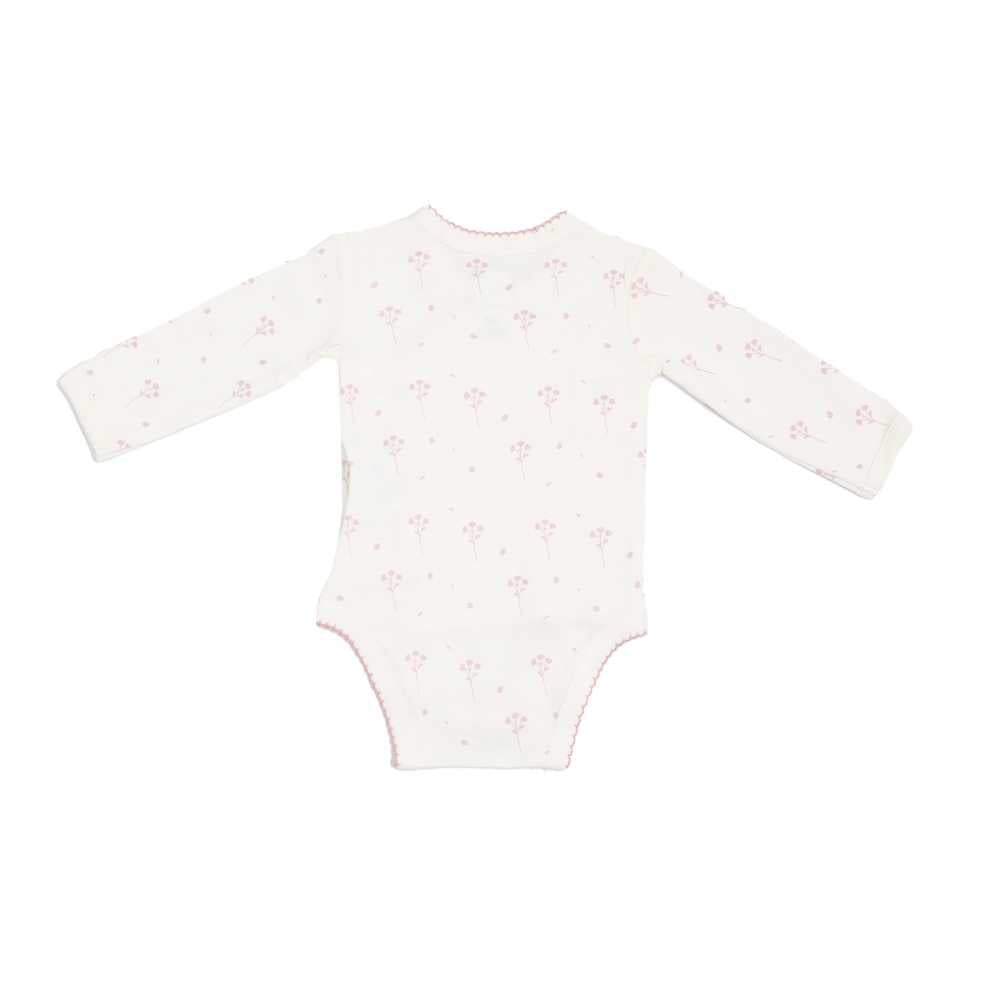 Trousseau de naissance - Motif floral -rose