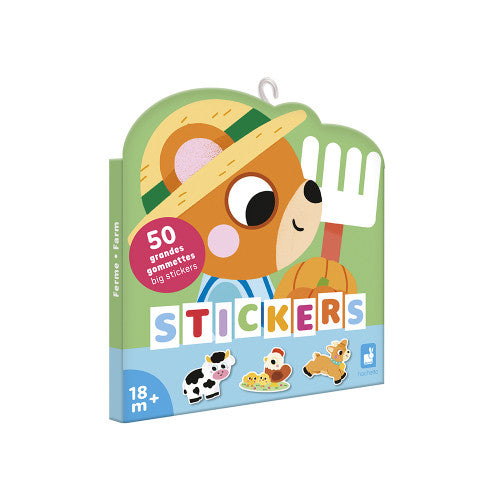 Pochette Janod 50 grandes gommettes Animaux de la ferme