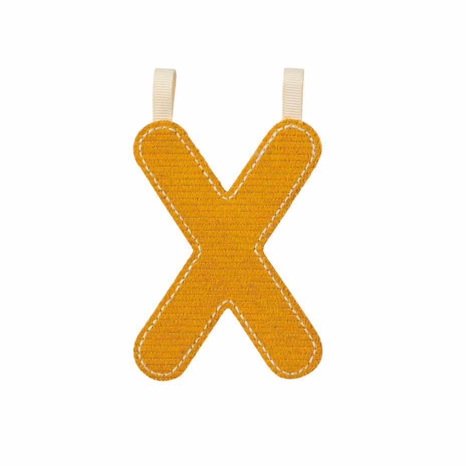 Lettres décoratives en tissu