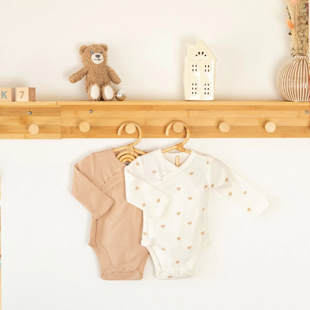 Lot de 2 bodies bébé coeurs