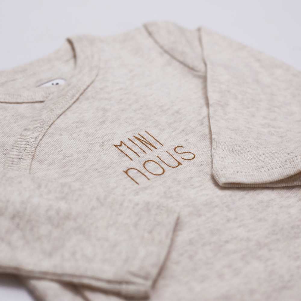 Lot de 2 body - Mini nous - crème