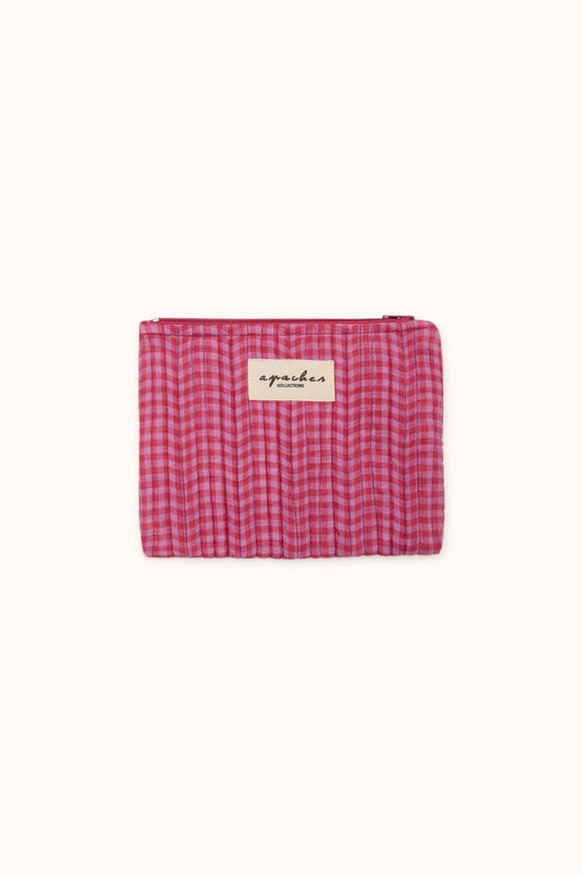 Mini Pochette Mana "Khadi" Fuchsia