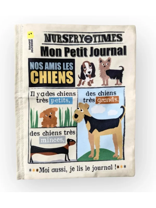 Mon petit journal - livre en tissu pour bébé - CRINKLY