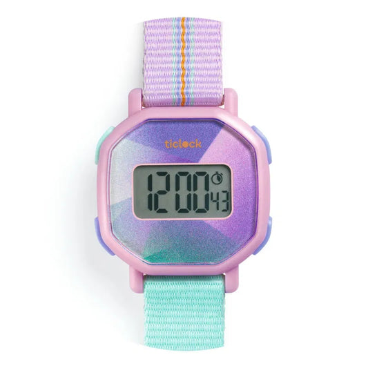 Montre digitale Purple prisma