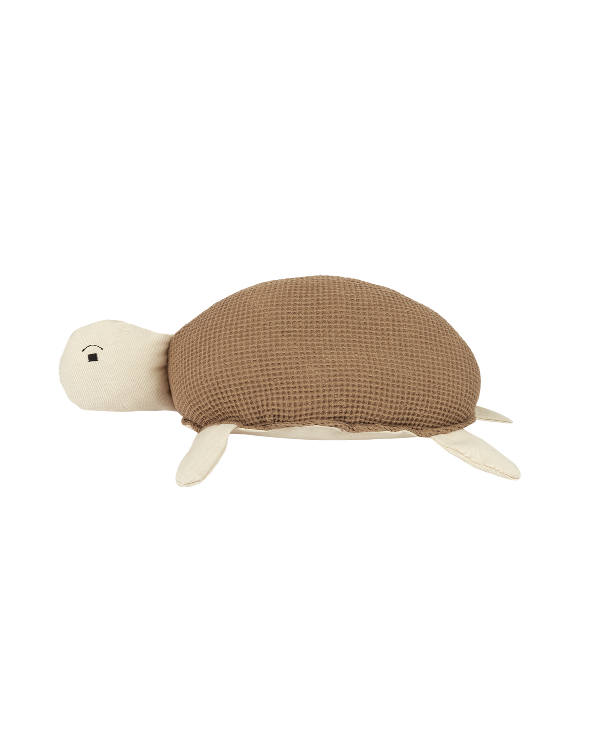 Coussin Wabi-Sabi tortue brodé en coton lavé