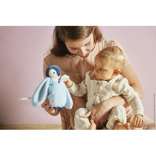 Peluche à bisous manchot Bleu