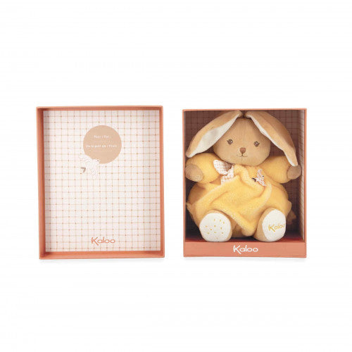 Peluche lapin Patapouf Jaune - 17 cm