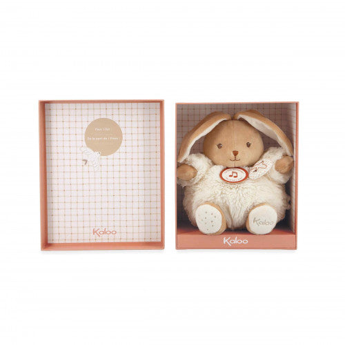 Peluche musicale lapin Patapouf Crème - 17 cm