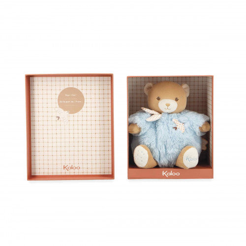 Peluche ours Patapouf Bleu - 17 cm